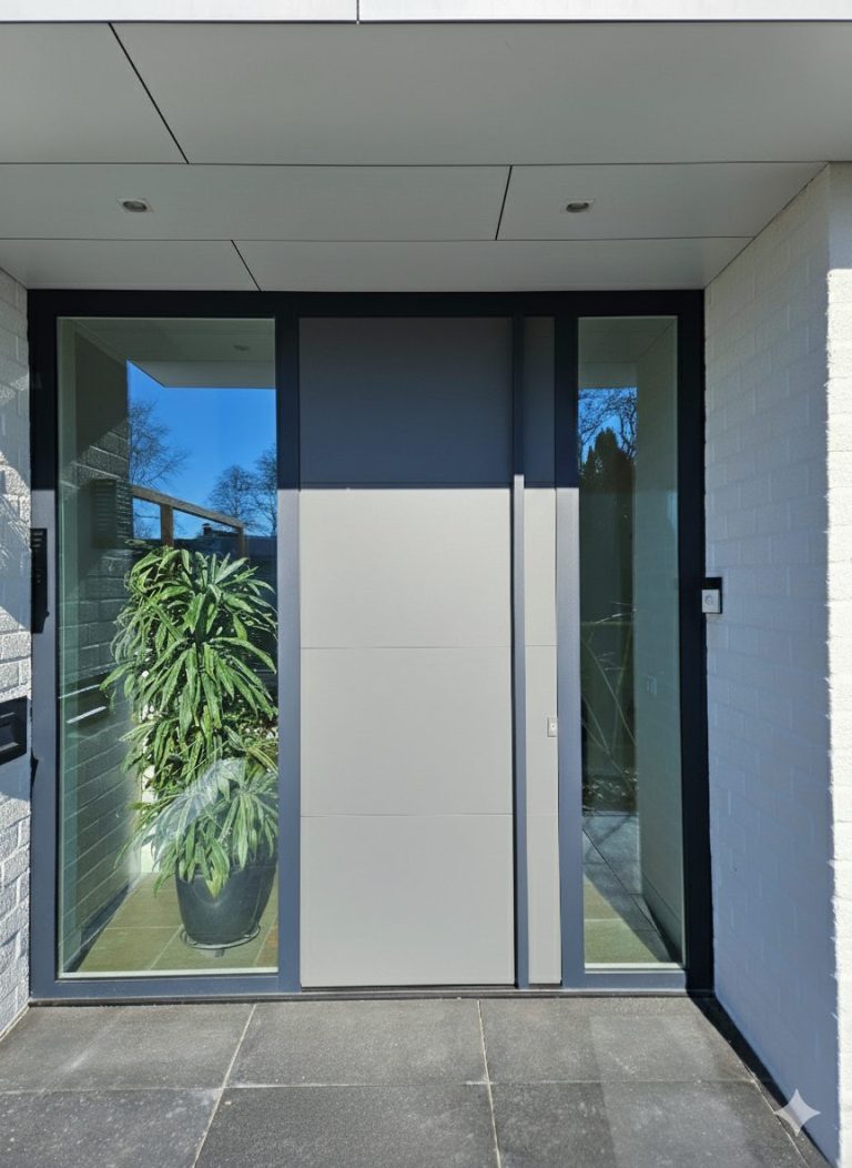 Aluminium deuren en kozijnen bij gerenoveerde bungalow in Deurne geplaatst door Puur Kozijn